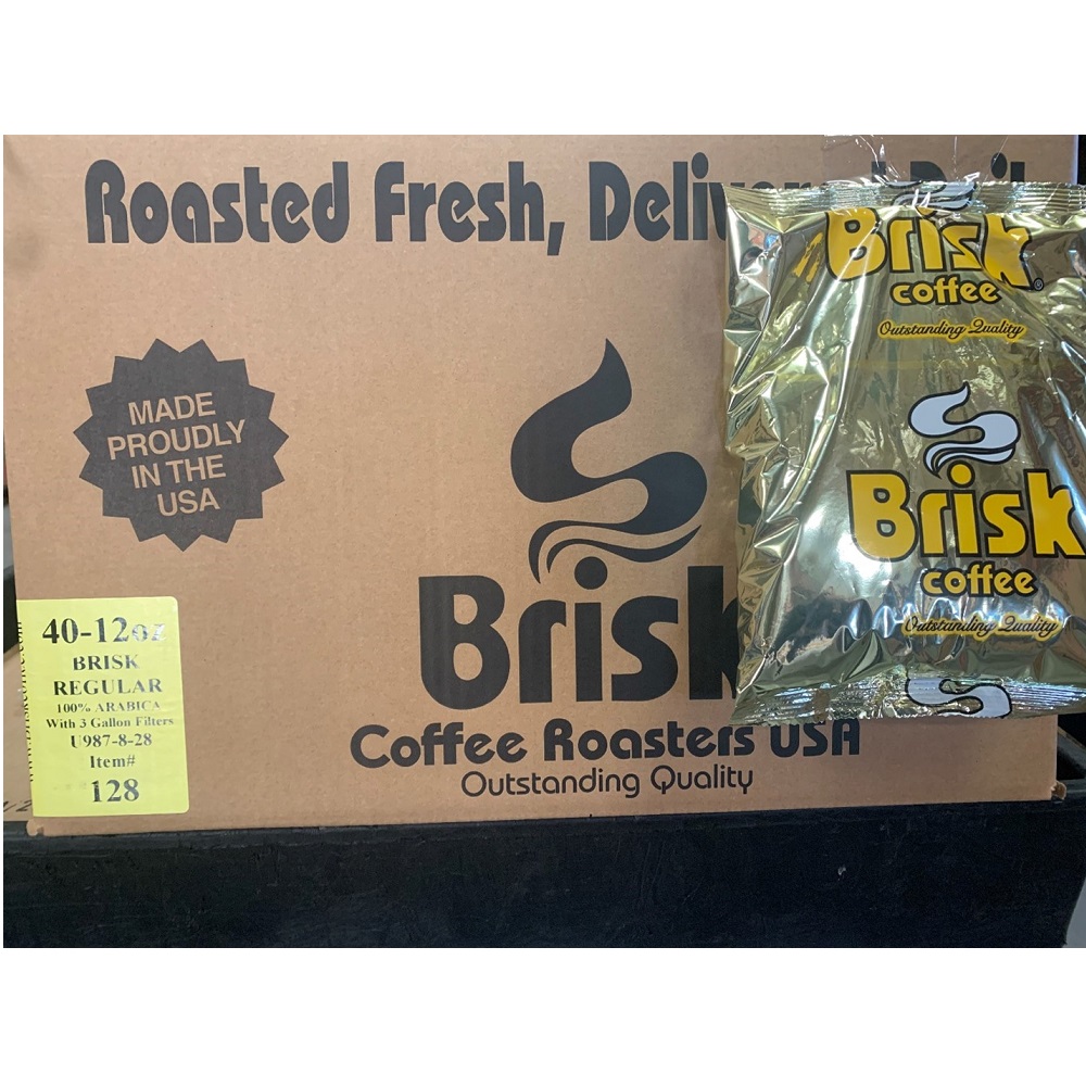 12 oz. Brisk Gourmet Regular Coffee with Urn Filters - 40 Count